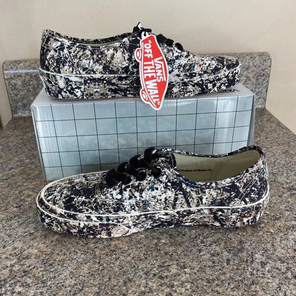 Vans Authenticate x MoMA Jackson Pollock Modern Art Shoes Camo Men 4.5 / Women 6 - Picture 4 of 11